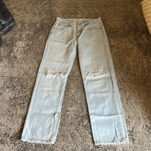 Light Blue Distressed Women's Jeans